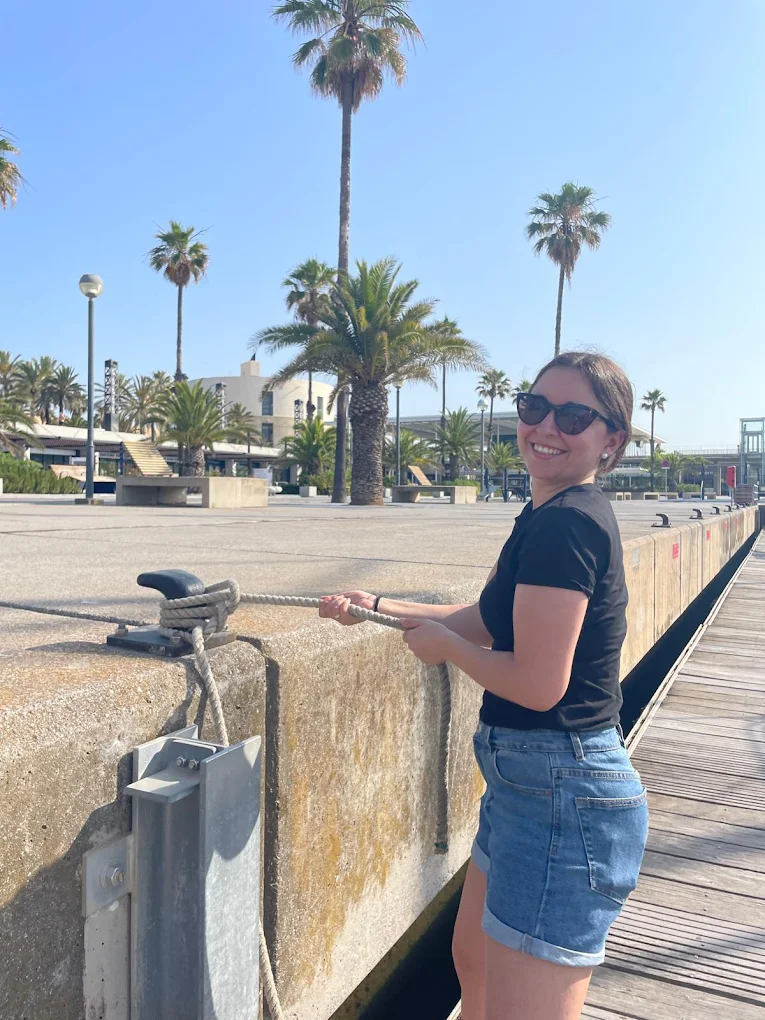 Maniobras de atraque en Barcelona