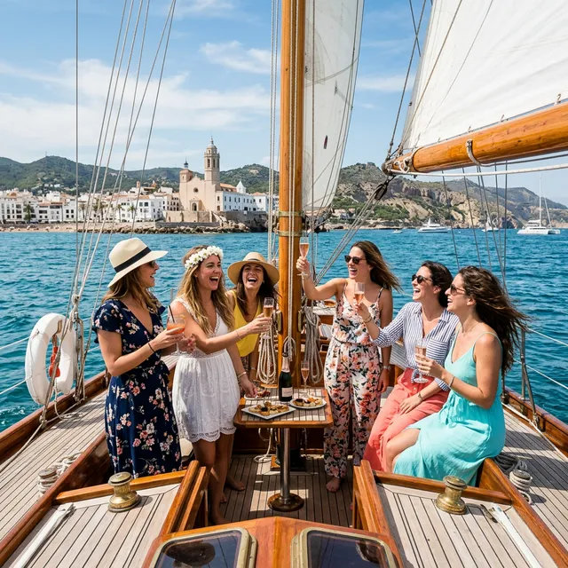 Despedida de soltero en velero Barcelona