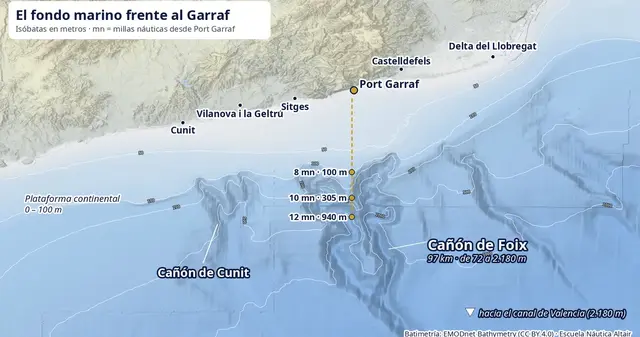 Canons submarins del Garraf: per què hi vénen les balenes