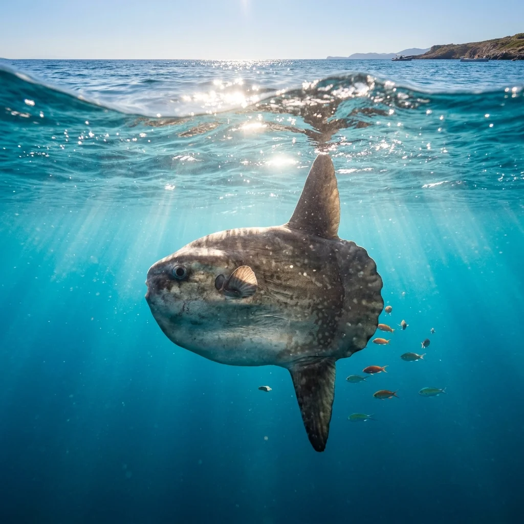 Pez Luna (Mola mola) en el Mediterráneo