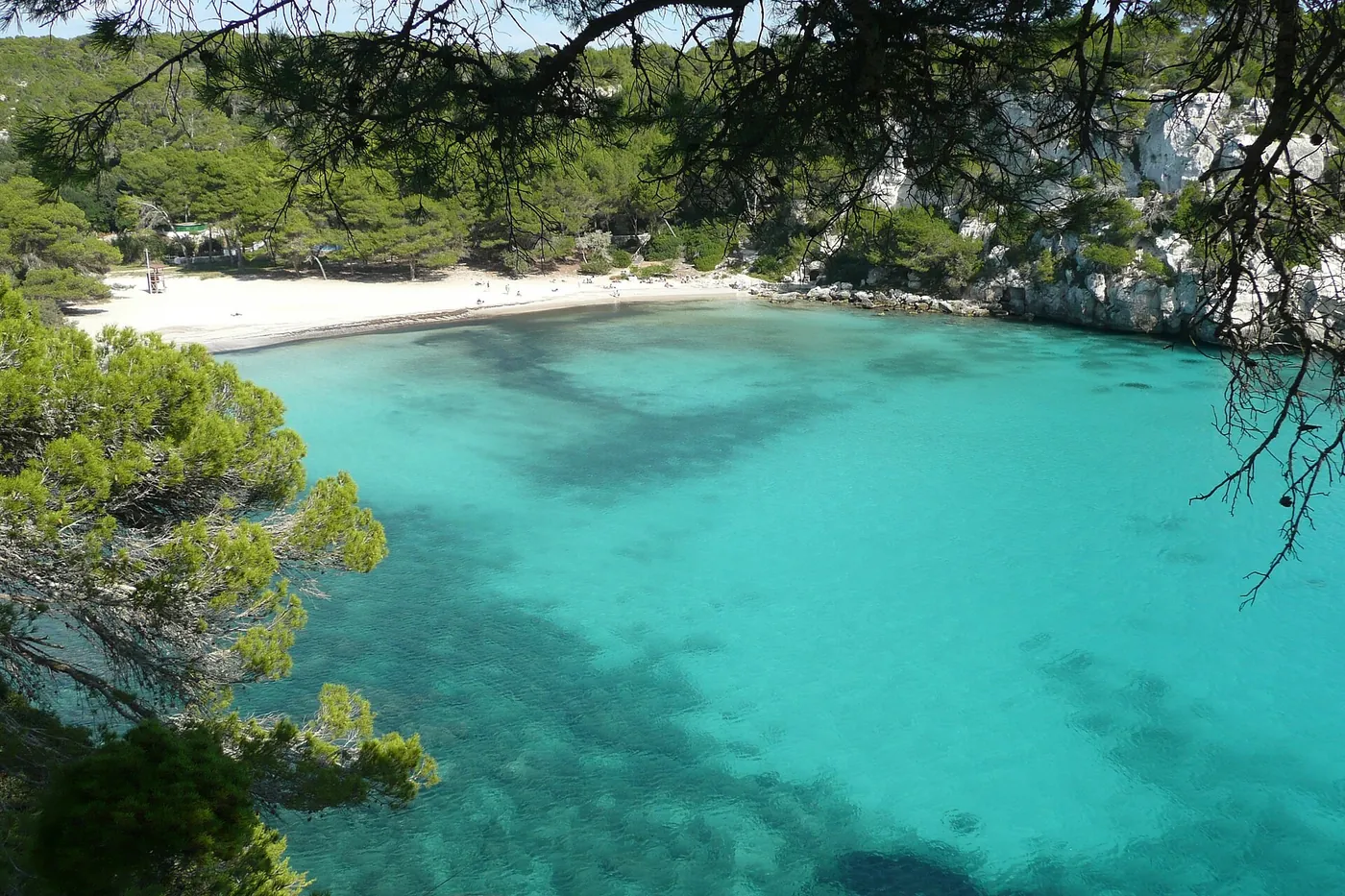 Cala Macarella, en el sur de Menorca